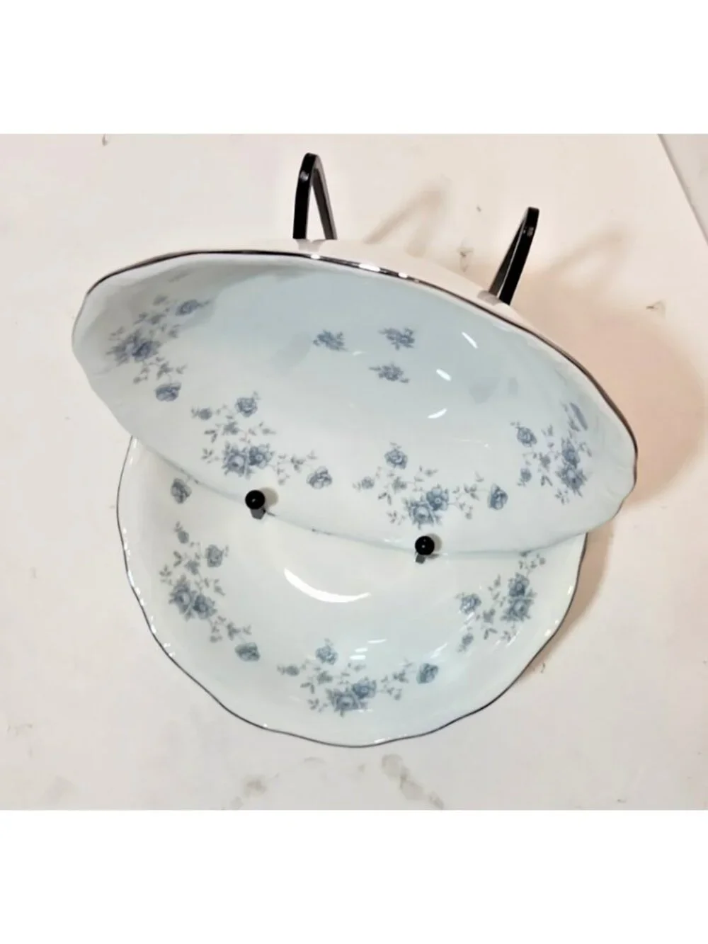 Vtg Johann Haviland Blue Garland Soup Cereal Pasta Bowls 7.5
